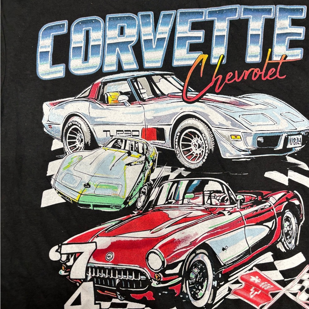 Chemistry Black T-Shirt with Colorful Car Design